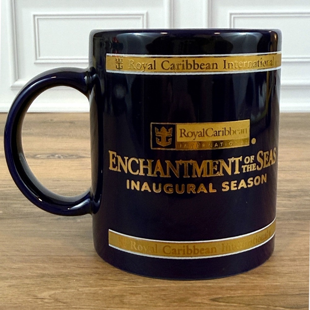 Royal Caribbean 22K Gold‎ Enchantment of the Seas Inaugural Season Mug